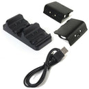 Dual Charging Station Dock Stand + 2 Battery For Xbox One Wireless Controll
