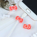 4Pcs/set Cartoon Charger Cable Winder Protective Case Earphone Cord  Slee_