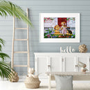 5D DIY Full Round Drill Diamond Painting Watering Girl Cross Stitch Mosaic