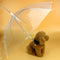 Dog Walking Waterproof Pet Clear Umbrella Cover Raincoat Built-in Leash Hook