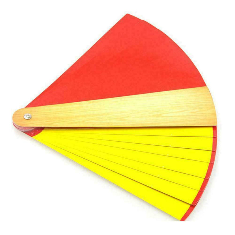 1pc Color Changing Magic Fans Double-sided Magic Fans Magic Props Tricks Pa J5E0