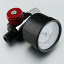 1/4" BSP Threads Mini Air Regulator Tail Pressure Gauge Tool For Spray Gun YM