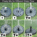 Garden Solar Birdbath Fountain Pump Outdoor Solar Fountain Panel Water Floating