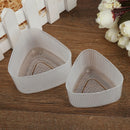 2Pcs Transparent Practical Kitchen Bento Decorating Sushi Onigiri Mold Gw
