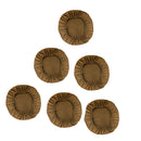 Pack of 6Pcs Round Washable Chair Seat Slipcovers Bar Stool Cover Dust-proof