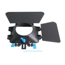 M1 Matte Box Camera Shade for 15mm Rail Rod Follow Focus Rig Cage Camera