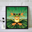 5D DIY Full Drill Diamond Painting Funny Frog Cross Stitch Embroidery Craft