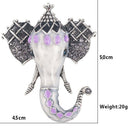 Fashion Wedding Bridal Crystal Enamel Animal Elephant Brooch Pin Jewelry Gifts