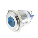 16mm 12V LED Indicator Instrument Panel Light Lamp with Wire Blue Light