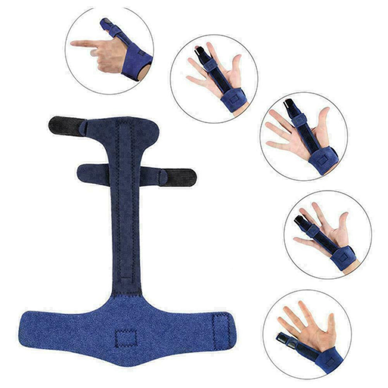 Finger Extension Splint Trigger Pain Relief Hand Orthotics Adjustable Brace C4V3