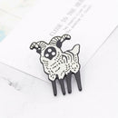 Cute Cartoon Animal Goat Brooch Badge Jacket Lapel Pins Unisex Jewelry Gift