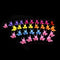 20pcs Mini Hair Claws Candy Colour Hair Clips Butterfly Hair Clamps Accessories