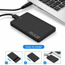 External Backup Hard Drives Case 2TB USB3.0 Enclosure SATA HDD 2.5" F9V1