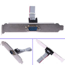Motherboard RS232 DB9 Pin Com Port Ribbon Serial Cable Connector Bracket
