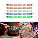 5Pcs Nail Art Dotting Pen Crystal Marbleizing Tool Kit Set Manicure Paintin B5H7
