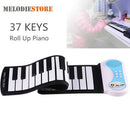 37 Keys Silicon Flexible Hand Roll Up Piano Soft Portable Electronic Keyboa