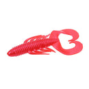 4pcs Soft Worm Fishing Lure Baits Simulation Fishing Tackle (Red)