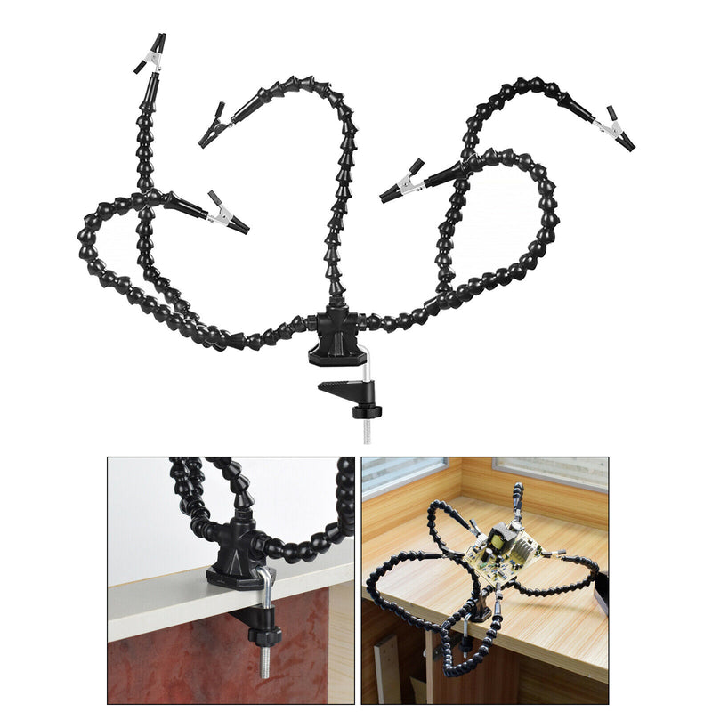 Flexible Helping Hands Third Hand Soldering Tool Five Arms for Craft Lovers