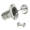 38mm Marine Boat Water Fuel Tank Deck Fill Filler & Key Stainless Steel