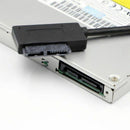 USB 2.0 to Mini Sata II 7+6 13Pin Adapter Converter Cable for Laptop CD/DVD Q6R9
