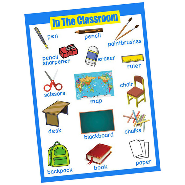 Classroom &Drinks~Kindergarten Classrooms Early Learning Posters Chart