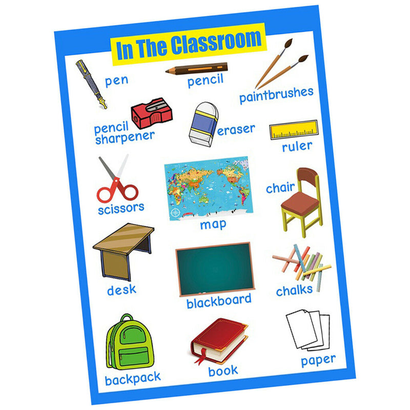 Classroom &Drinks~Kindergarten Classrooms Early Learning Posters Chart