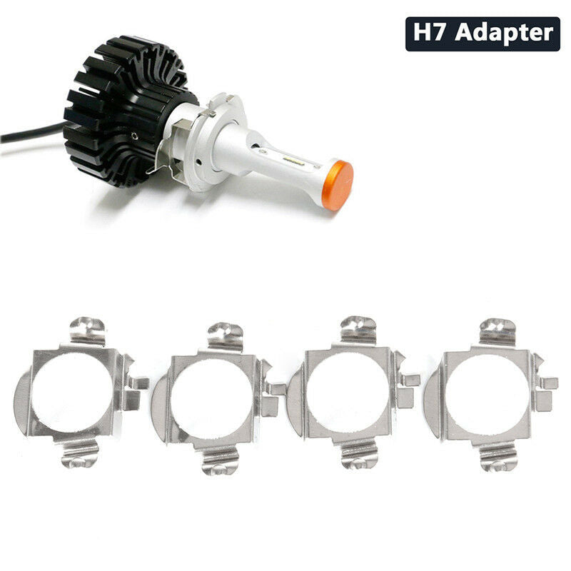 2x Car Bulb Base Holder H7 LED Headlight Adapter Retainer For Benz/Chery/Pe JR