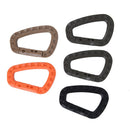 5pcs Mountaineering Buckle Snap Clip Plastic Hook Climbing Carabiner D Shape Cy