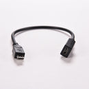 Black Micro USB 5 Pin B Male To Female M/F Extension Data Charging Cable M&O