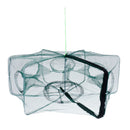 Foldable Fishing Crab Net Trap Cast Dip Cage Fish Prawn Shrimp Net 6 Holes