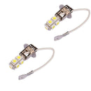 2x H3 Lens 11W 9 LED SMD Car Auto Xenon White Fog Driving Head Light Lamp Bulb
