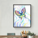Flying Butterfly 5D DIY Full Round Diamond Painting Digital Canvas Handwork