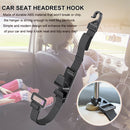 2pcs Back Interior Car Headrest Hook For Handbag Clothes Seat Hanger Purse ABS