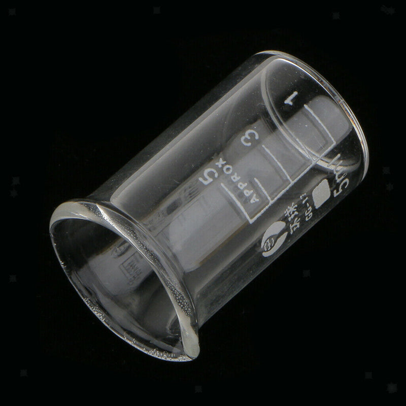 5ml Laboratory Borosilicate Glass Beaker Measuring Cup Lab Glassware