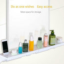 Home Bathroom Shelf Suction Cup Rack Organizer Wall Display Storage New She G3B4