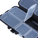 Portable 9 Compartments Fishing Lures Box Spoon Hooks Baits Tackle Hook Cas