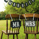 2pcs Mr and Mrs Photo Booth Props,  Chair Signs Wedding Reception Decor B SP