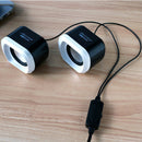 USB 2.0 Notebook Speakers Wired Stereo Mini Computer Speaker for Desktop La X3W2