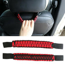 Headrest Grab Handles Rear Seat Passenger Grip Handles for Jeep Wrangler YJ