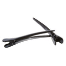 10 Pcs Black Metallic Single Prong Hair Clips Alligator Barrette 3.1 Long J7K1
