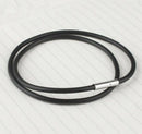 Good Men's Steel Clasp Cowhide PU Leather Cord Pendant Necklace Twinkle LIAU