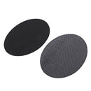 2Pcs Black Iron-on Oval Elbow Knee Patches DIY Repair Sewing Applique