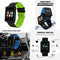 Electronic Sports Bluetooth Smart Watch Alarm Clock 180mAh Men Women Green