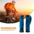 1 Pair MTB Mountain Bike Handlebar Grips Anti-Skid Rubber Cover (Dark Blue) A