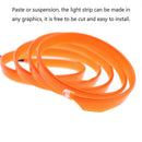 2M 12V Car Vehicle Ambient Interior Orange Cold Light Strip Atmosphere Neon L BX