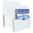 2 Pack Magnetic File Holder - Paper Holder, Pocket Organizer,Hanging Wall F