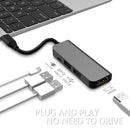 4 Port HD Converter Type-C to Micro USB USB 3.0 USB 2.0 HDMI HUB Adapter
