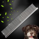 Pet Dog Cat Metal Double Row Teeth Grooming Hair Comb Brush Fur Rake Tool
