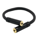 3.5mm Female To 3.5mm 1/8'' Stereo Female Extension Audio Adapter Cable 20cm