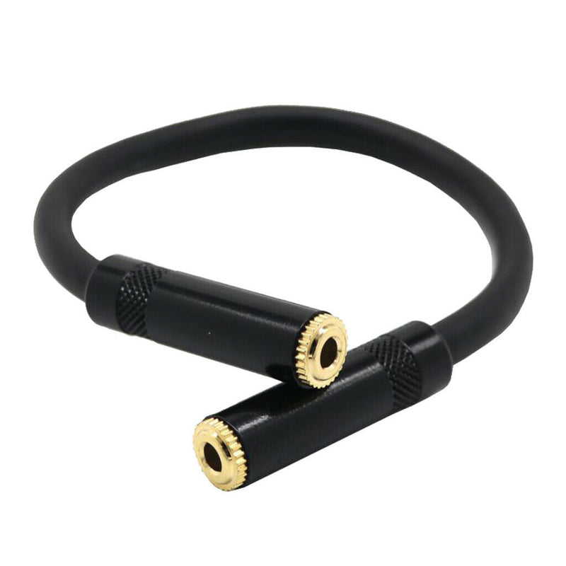 3.5mm Female To 3.5mm 1/8'' Stereo Female Extension Audio Adapter Cable 20cm